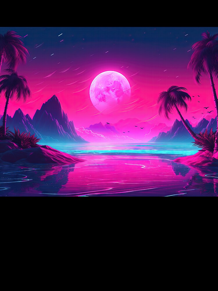 Oceanic Odyssey: A Vaporwave Tribute to the Power of the Sea by Mullet Monkey T-Shirts, Hoodie, Sweatshirt (Image 3)
