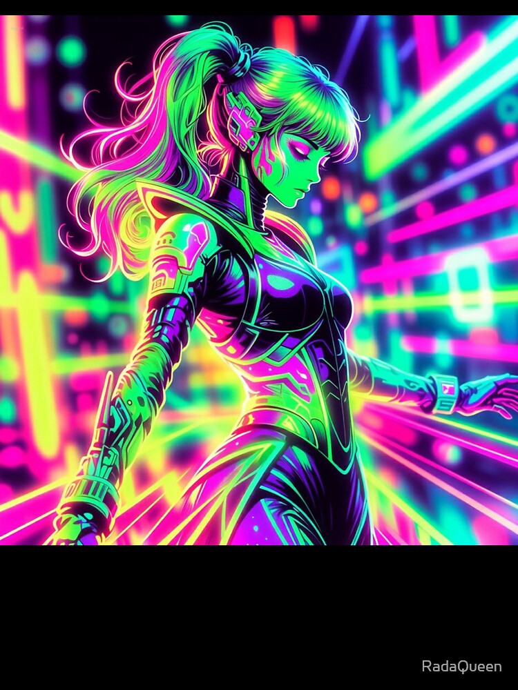 Cyber Energy: Neon Profile by RadaQueen T-Shirts, Hoodie, Sweatshirt | BlankRebels.com (Image 3)