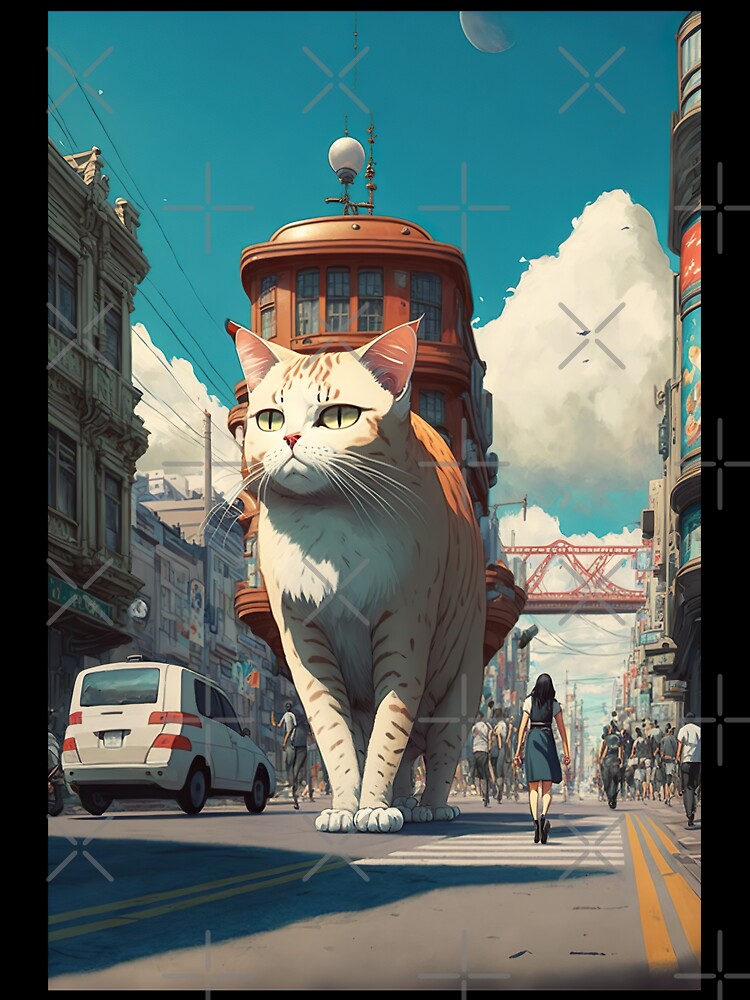 Giant Cat Walking Street T-Shirts, Hoodie, Sweatshirt