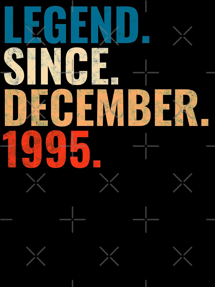 Legend Since December 1995 Retro Vintage by Teelogic T-Shirts, Hoodie, Sweatshirt | BlankRebels.com (Image 3)