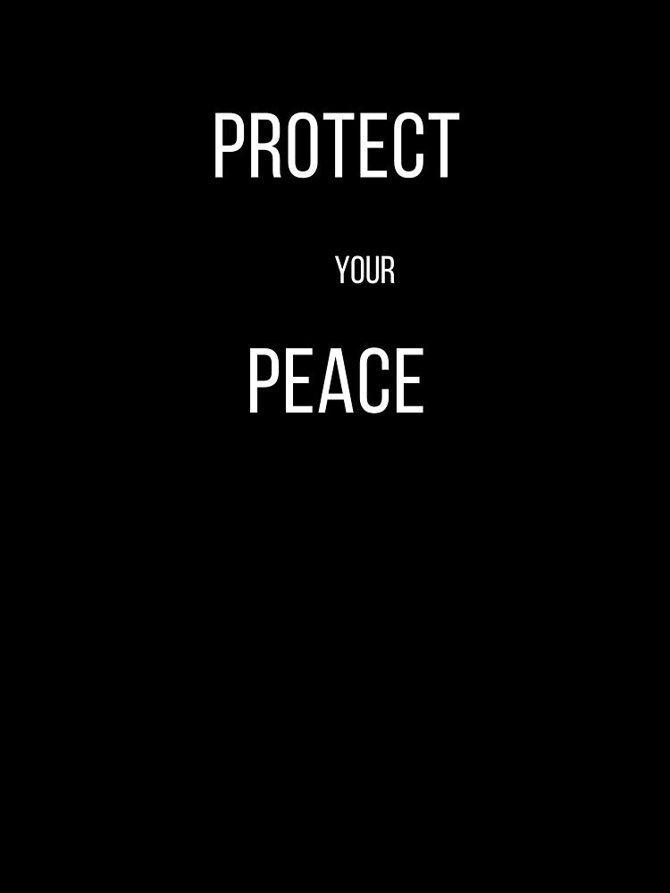 Protect Your Peace Minimal Typography by Innerpacestudio T-Shirts, Hoodie, Sweatshirt | BlankRebels.com (Image 3)