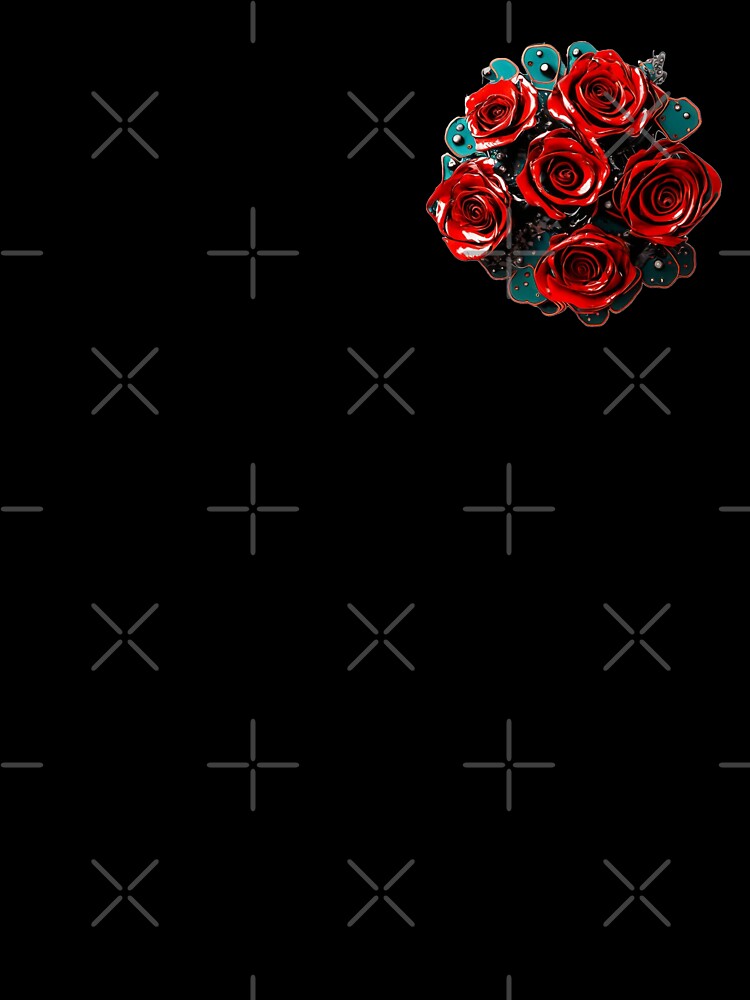 Red iron rose, iron flower, made. by Bspaces T-Shirts, Hoodie, Sweatshirt (Image 3)