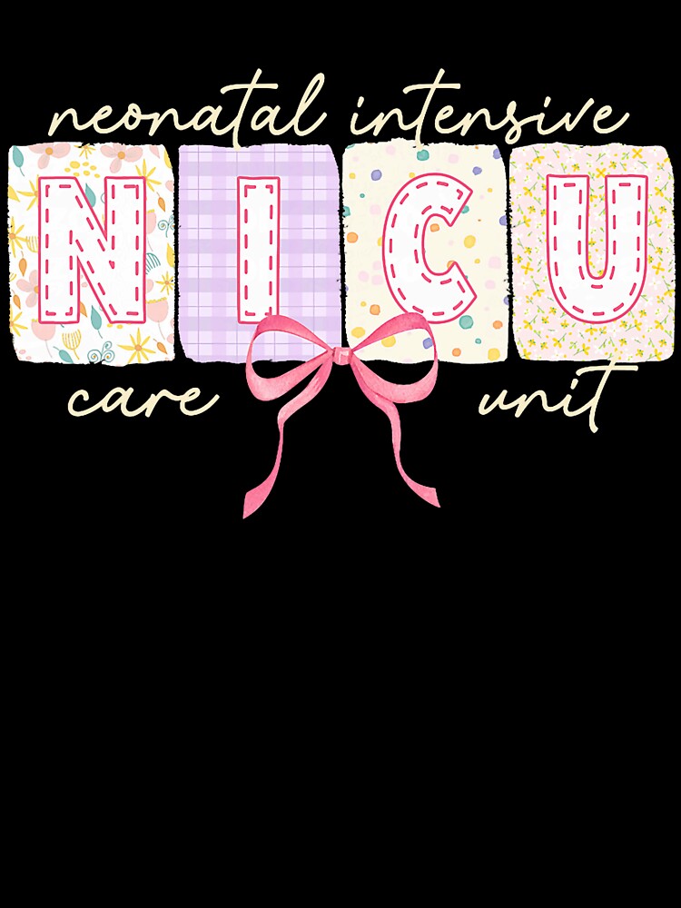 Cute Coquette Bow Spring NICU Nurse by laurelrhodes T-Shirts, Hoodie, Sweatshirt | BlankRebels.com (Image 3)