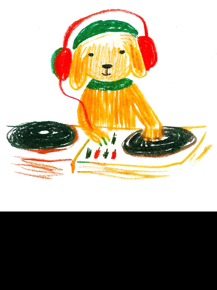 DJ funny dog - painted design by AhArtMe T-Shirts, Hoodie, Sweatshirt | BlankRebels.com (Image 3)