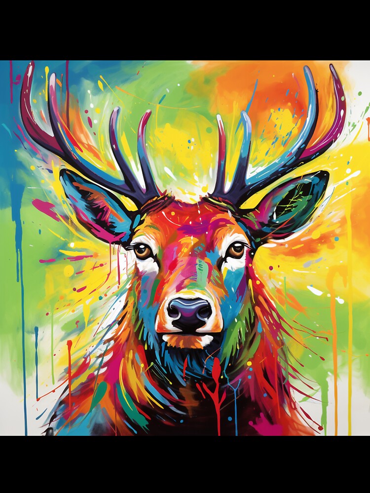 Stag Pop Art 3 by AstroRisq