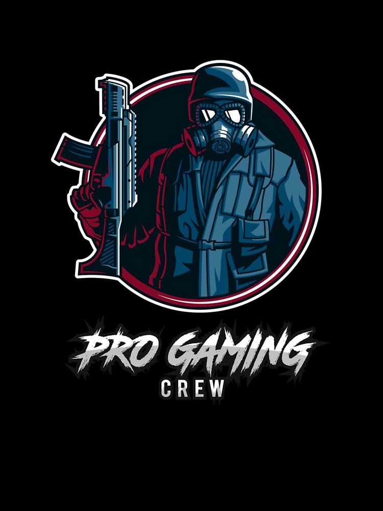 Pro Gaming Crew Gas Mask Gunner Streamer Gamer eSports by taaddison50 T-Shirts, Hoodie, Sweatshirt (Image 3)