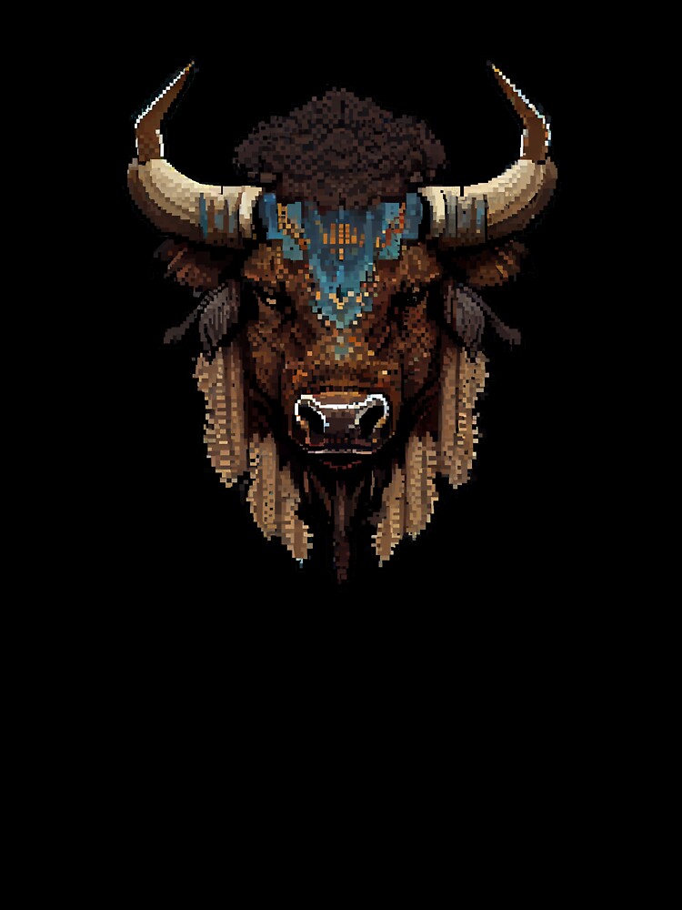 Pixel art BISON. by Pixelarium