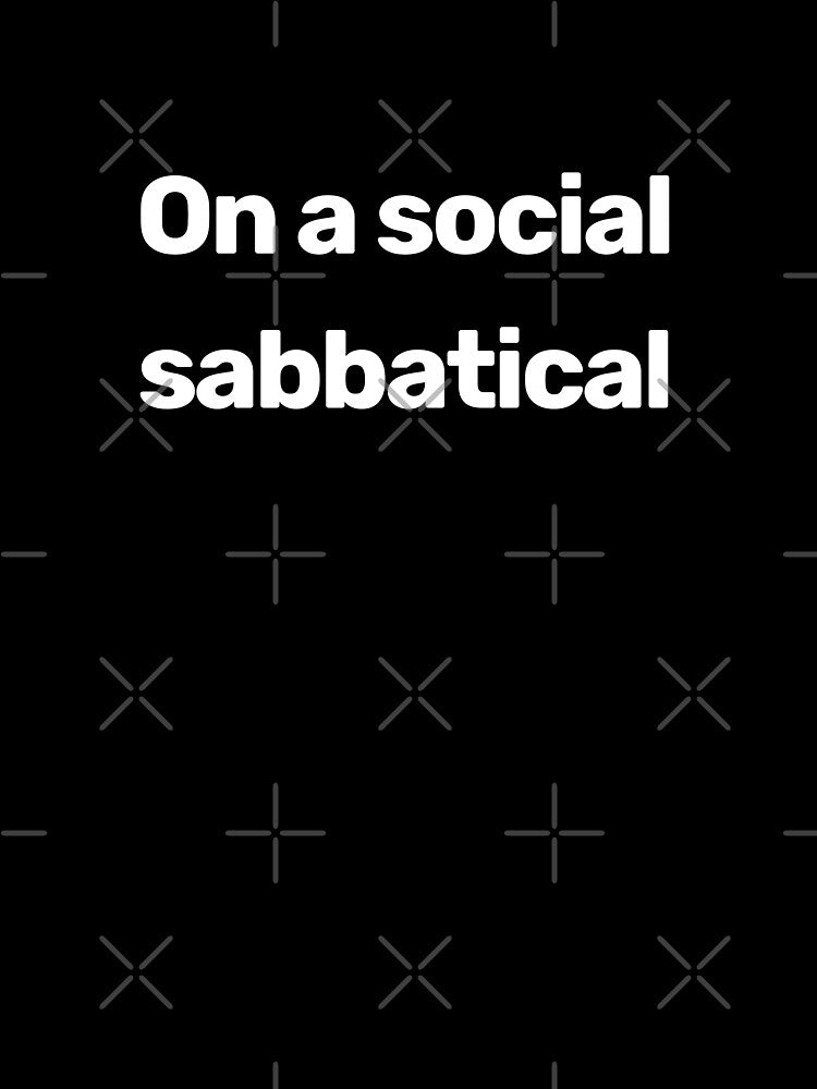 On A Social Sabbatical by WitNQuiet T-Shirts, Hoodie, Sweatshirt | BlankRebels.com (Image 3)