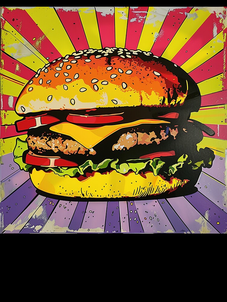 Hamburger Pop Art 1 by AstroRisq