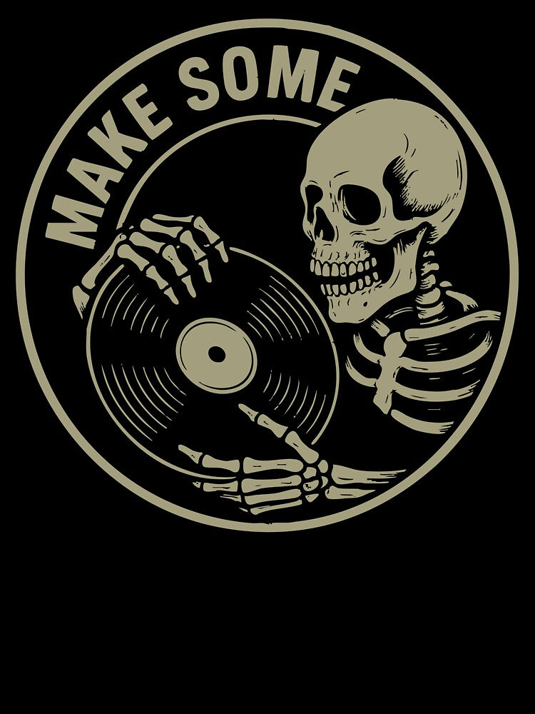 Make Some Noise – Skeleton Vinyl DJ by Tattee T-Shirts, Hoodie, Sweatshirt | BlankRebels.com (Image 3)