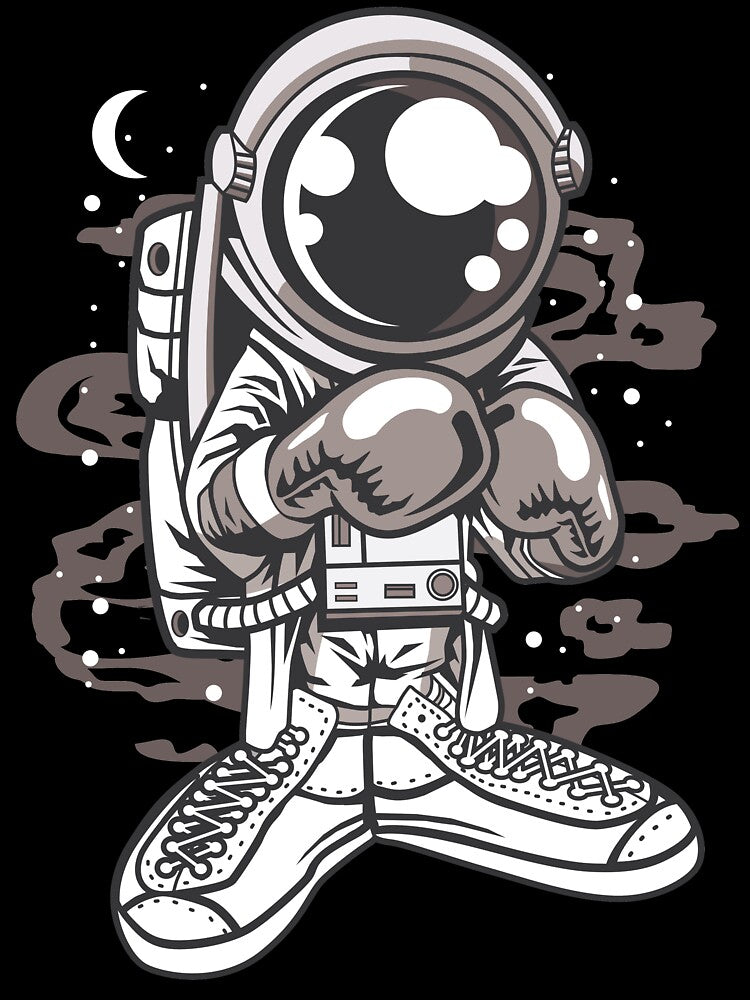 Astronaut Boxer - Funny Outer Space Lovers by Desteroids T-Shirts, Hoodie, Sweatshirt | BlankRebels.com (Image 3)