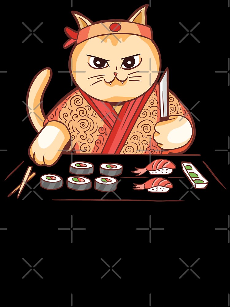 Cat Sushi Chef by OnepixArt T-Shirts, Hoodie, Sweatshirt | BlankRebels.com (Image 3)
