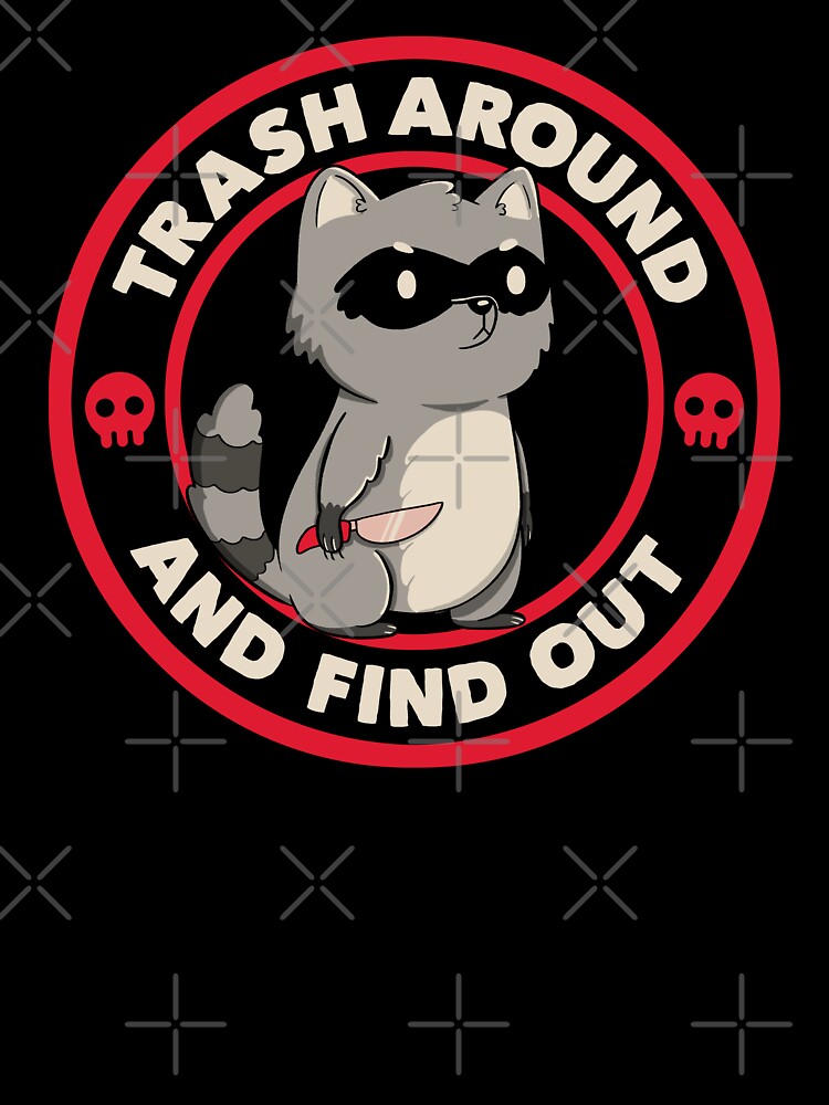 Trash Around Raccoon Red by Tobe Fonseca by Tobe Fonseca® T-Shirts, Hoodie, Sweatshirt | BlankRebels.com (Image 3)