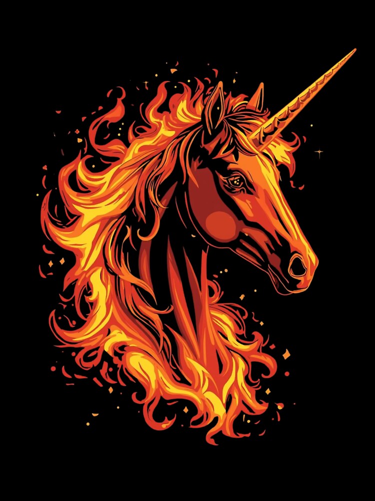 Unicorn fire by whatthefoxsays T-Shirts, Hoodie, Sweatshirt | BlankRebels.com (Image 3)