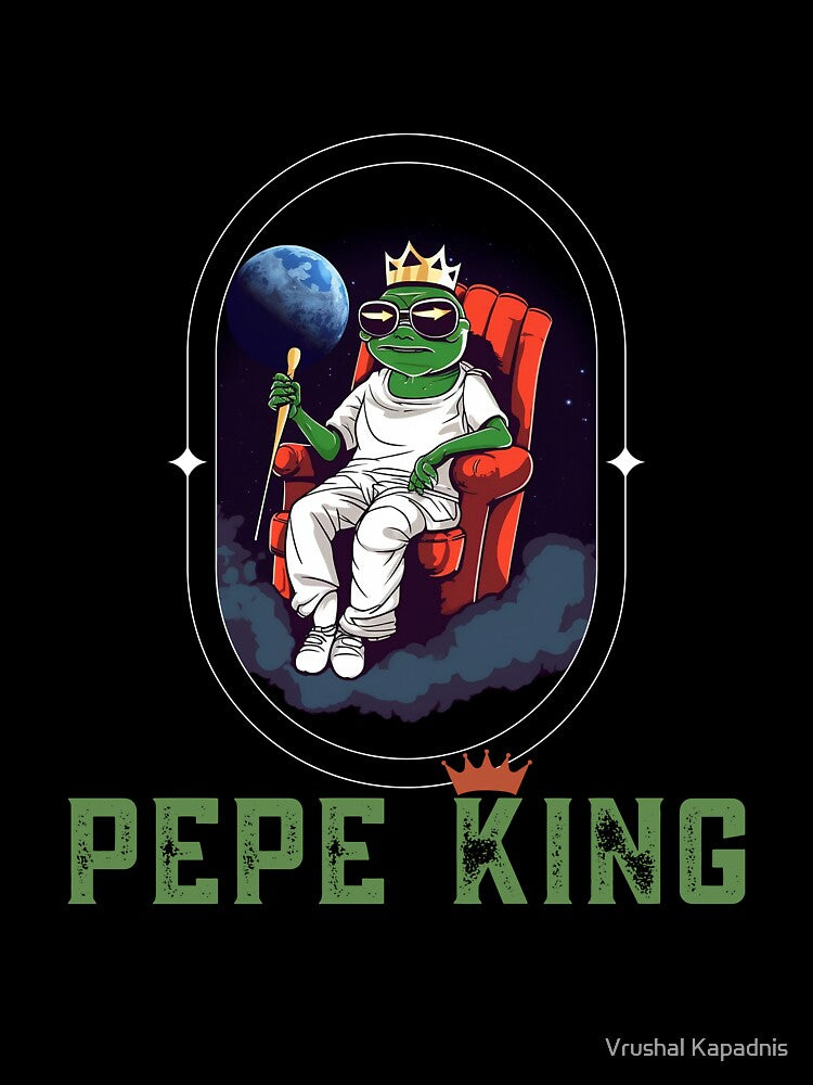 King $PEPE by Vrushal Kapadnis T-Shirts, Hoodie, Sweatshirt | BlankRebels.com (Image 3)