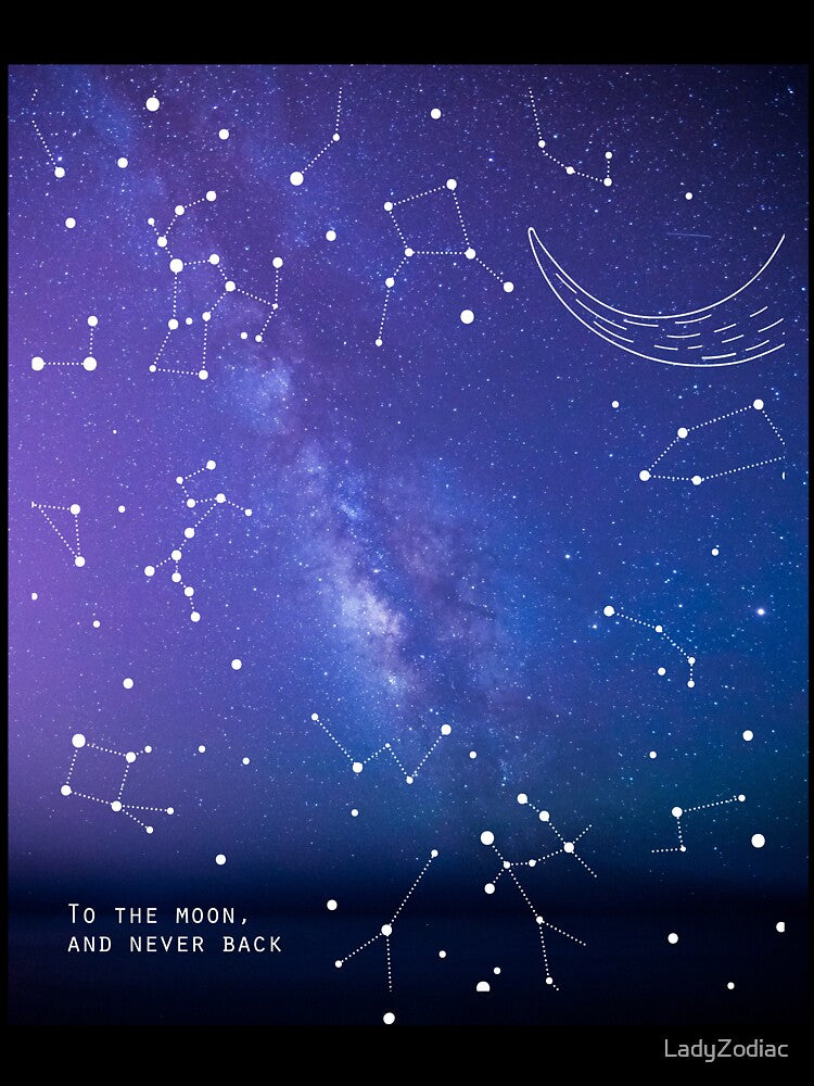 To The Moon and Never Back by LadyZodiac T-Shirts, Hoodie, Sweatshirt | BlankRebels.com (Image 3)