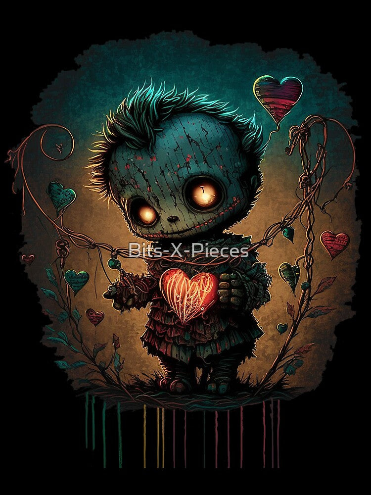 Gothic Design Perfect for Valentines Day - Voodoo Doll by Bits-X-Pieces T-Shirts, Hoodie, Sweatshirt (Image 3)