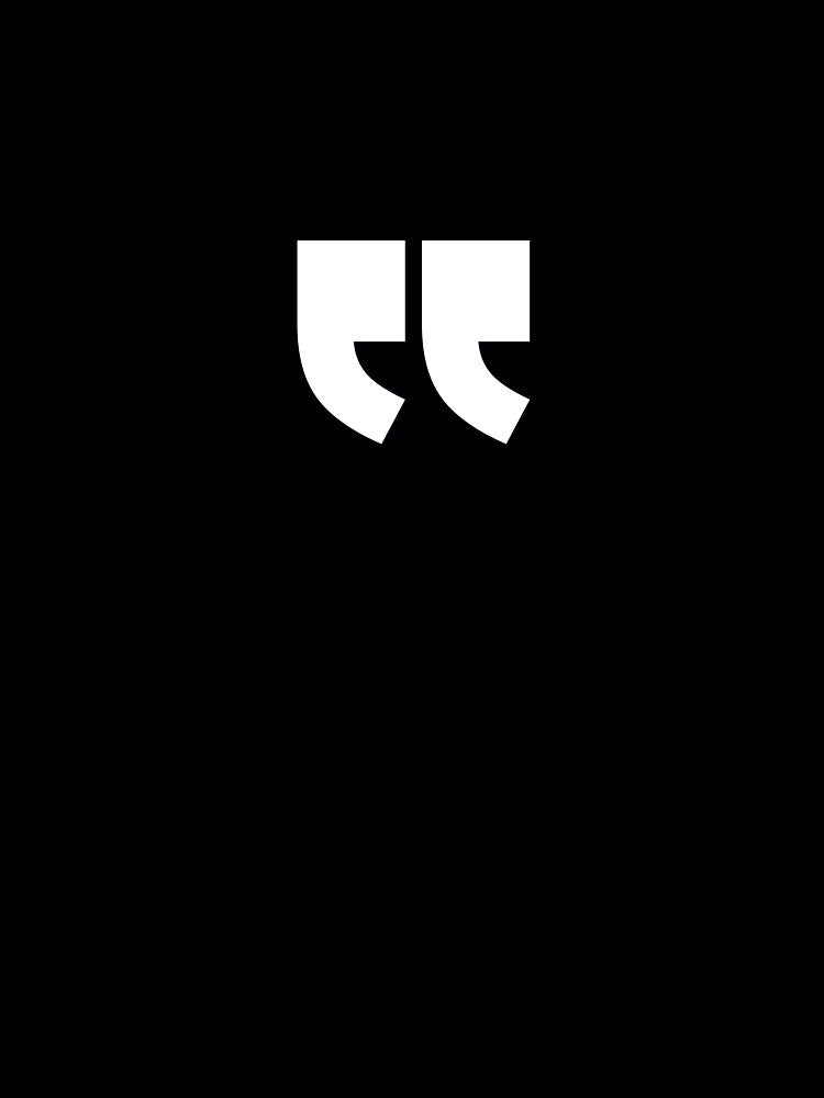 DOUBLE QUOTES (L) — White Minimal Bold Type Statement by WORDPAUSE T-Shirts, Hoodie, Sweatshirt | BlankRebels.com (Image 3)