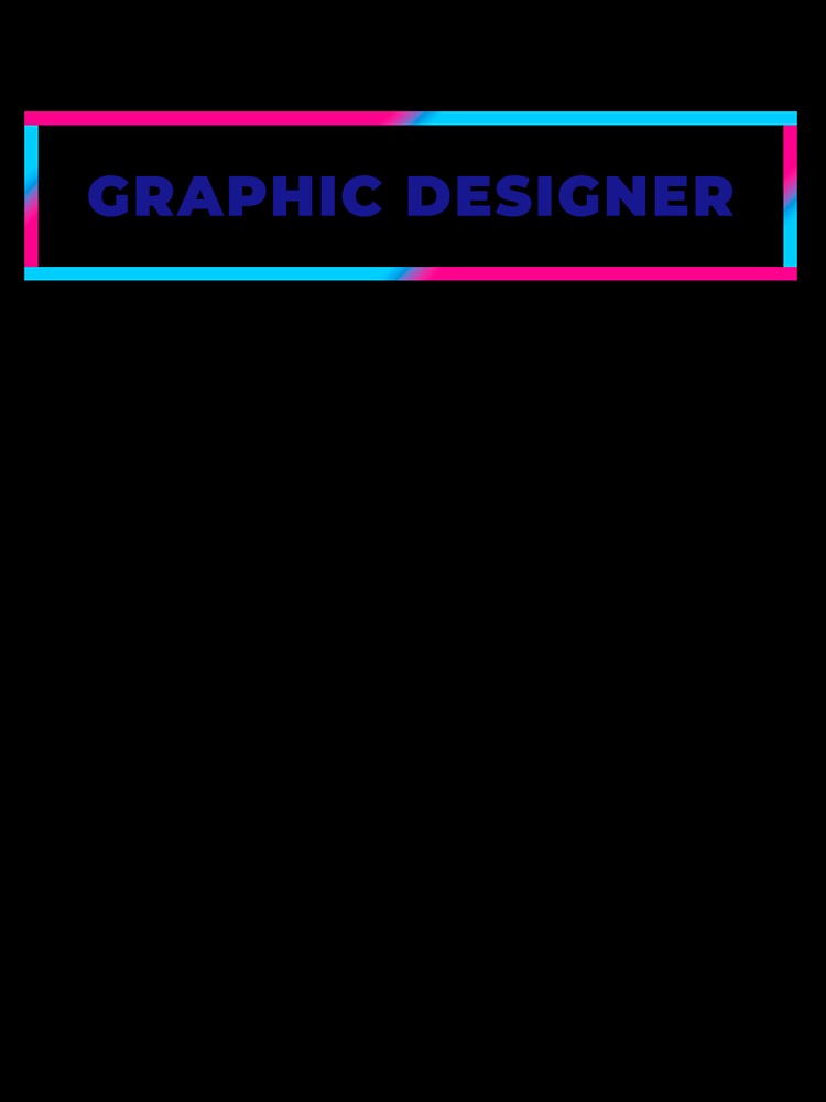 Graphic Designer retro colorful frame by SVPOD