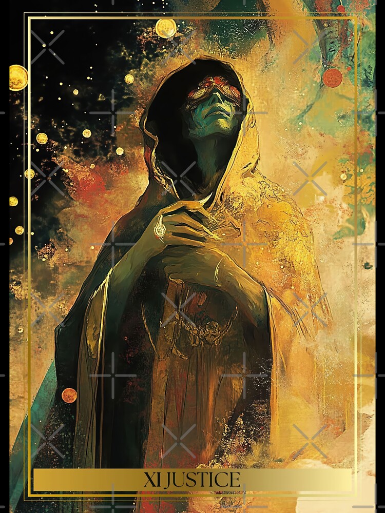 XI Justice Tarot Card Illustration by Thunderg1rl T-Shirts, Hoodie, Sweatshirt | BlankRebels.com (Image 3)