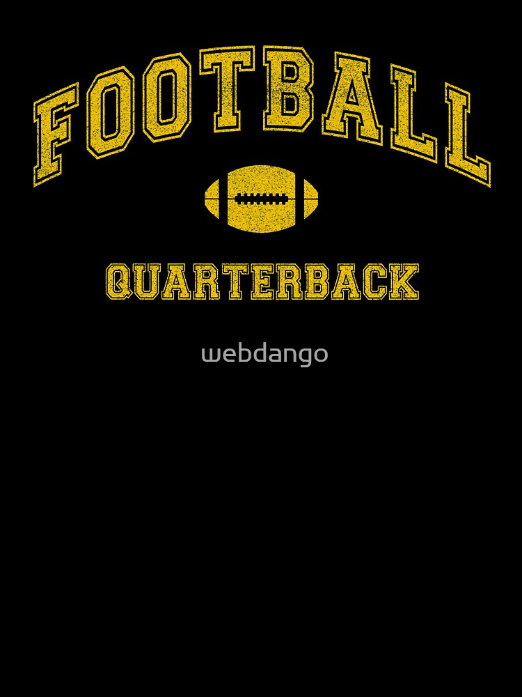 Vintage Football Team, Quarterback, distressed Classic College Style by webdango T-Shirts, Hoodie, Sweatshirt (Image 3)