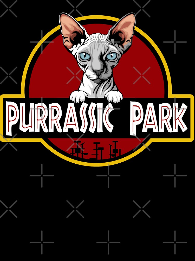 Funny White Sphynx Cat Purrassic Park T-Shirts, Hoodie, Sweatshirt