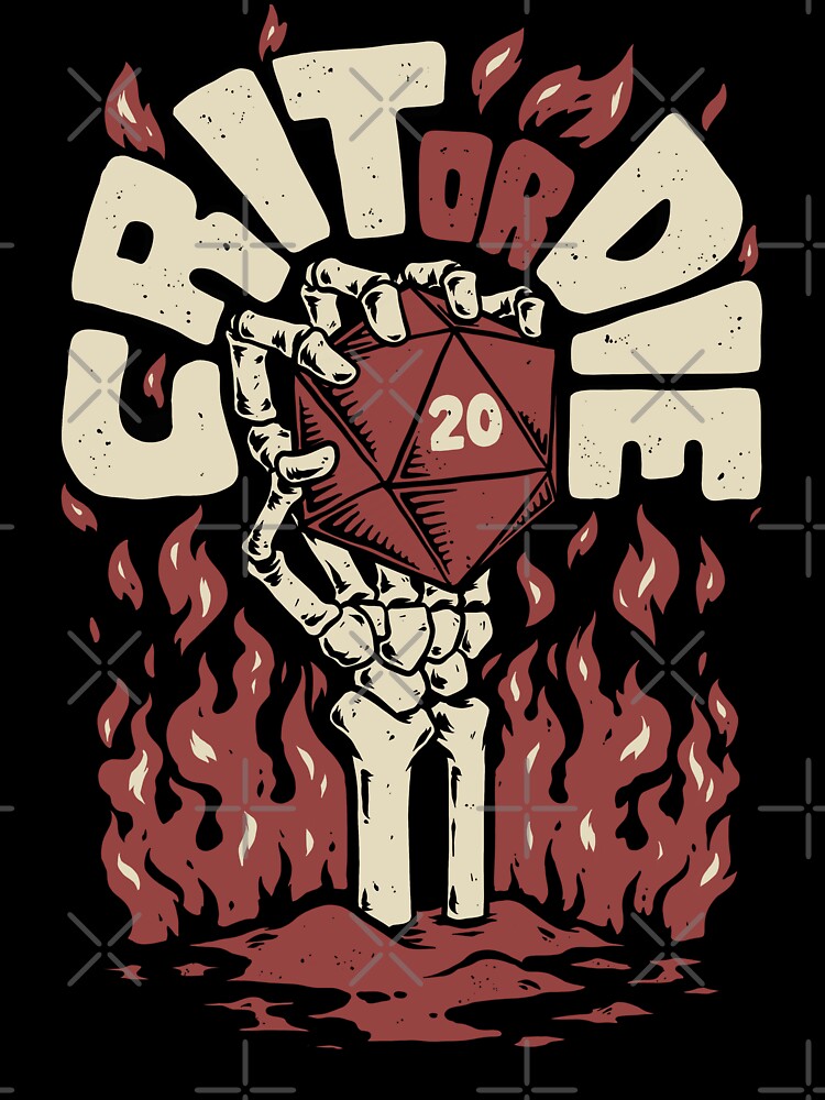 RPG - Crit or Die by Studio Mootant T-Shirts, Hoodie, Sweatshirt | BlankRebels.com (Image 3)