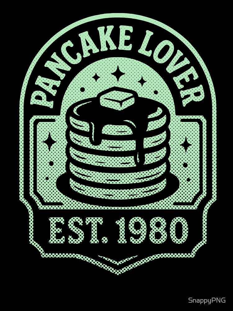 Pancake Lover Est. 1980 – Vintage Foodie by SnappyPNG T-Shirts, Hoodie, Sweatshirt | BlankRebels.com (Image 3)