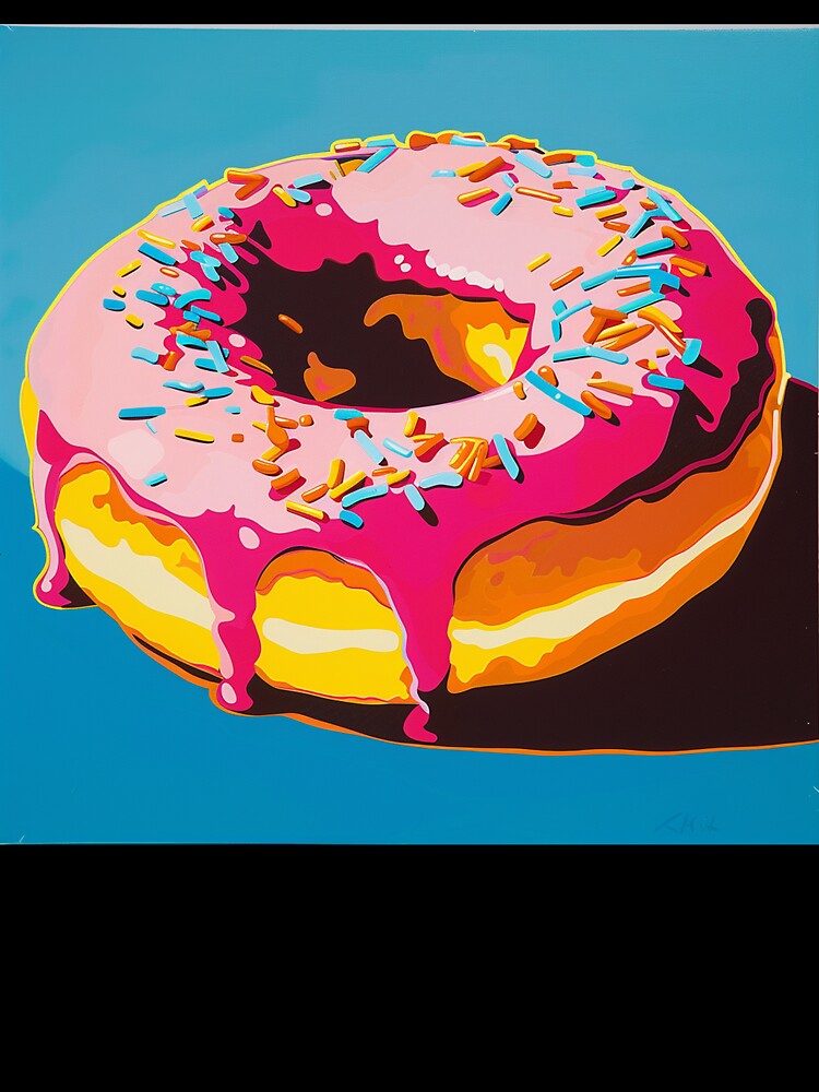 Iced Donut Pop Art 9 by AstroRisq
