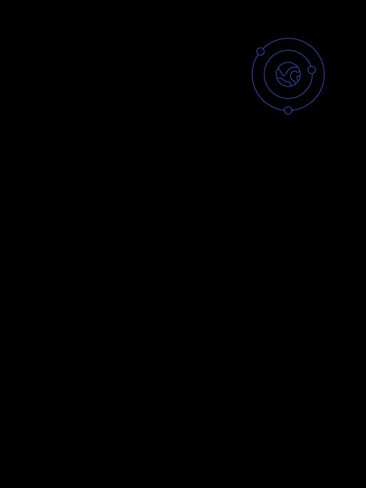 PLANET WITH MOONS (BRIGHT BLUE) by Top10Designs T-Shirts, Hoodie, Sweatshirt | BlankRebels.com (Image 3)
