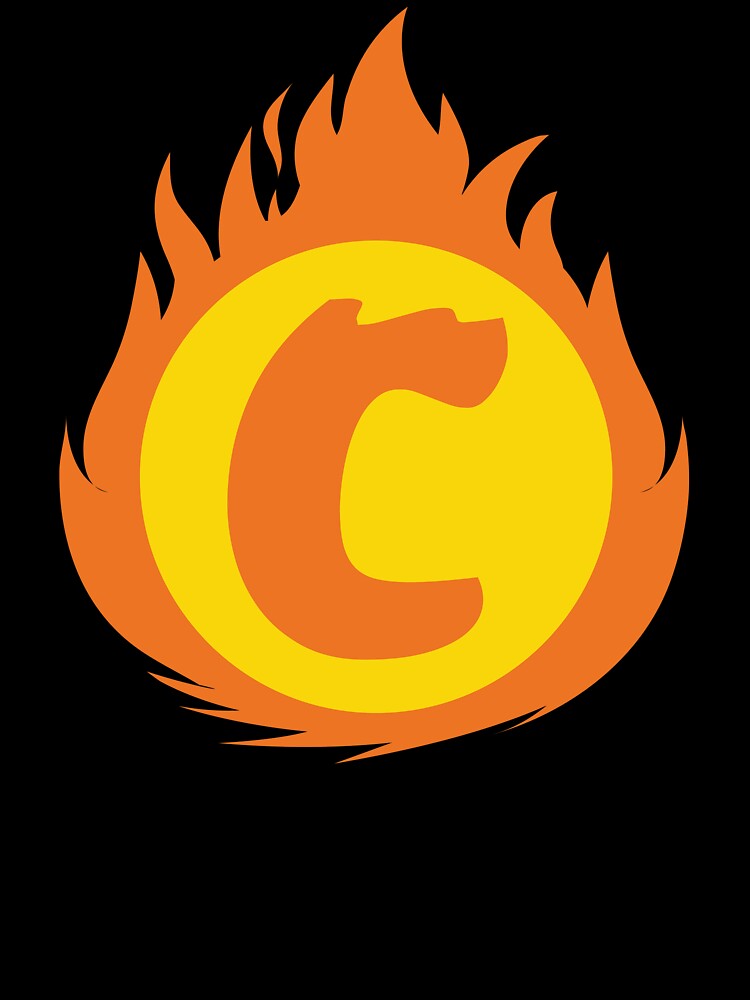 Superhero Letter C. Fire Insignia by mgulin T-Shirts, Hoodie, Sweatshirt | BlankRebels.com (Image 3)