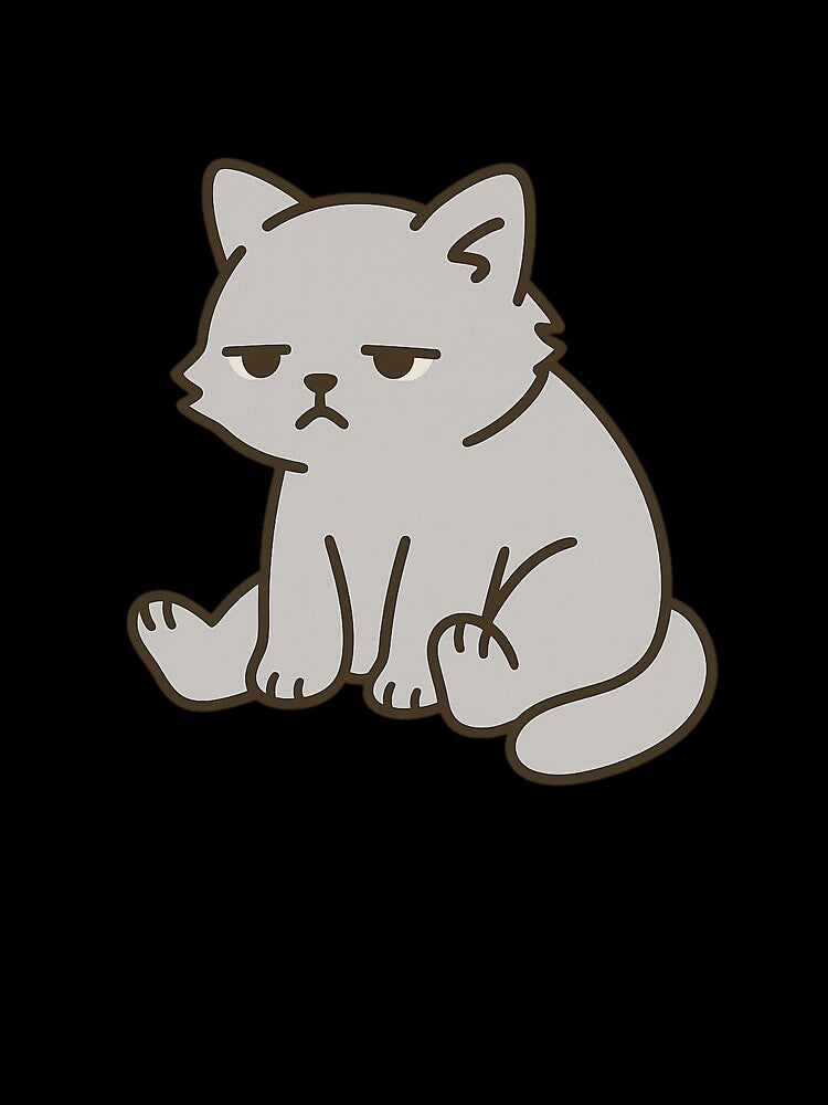 Emotionally Slumped Cat Sticker by Tripconic T-Shirts, Hoodie, Sweatshirt | BlankRebels.com (Image 3)