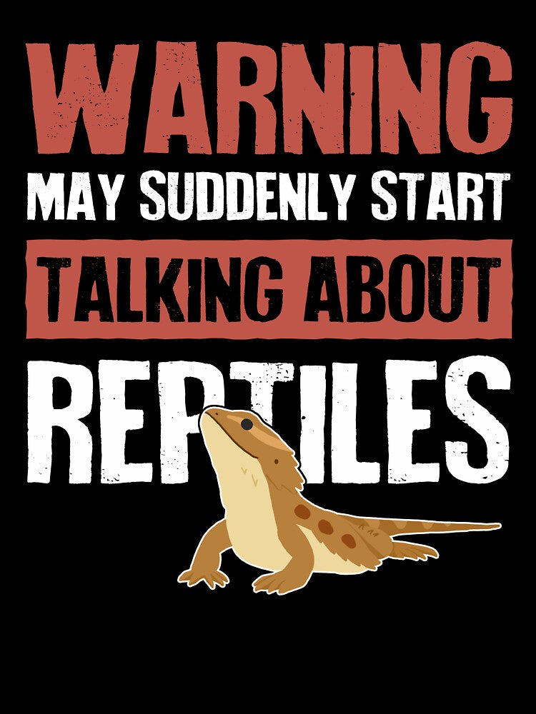 Bearded Dragon Lizard Reptile Warning by Clara Hollins T-Shirts, Hoodie, Sweatshirt | BlankRebels.com (Image 3)