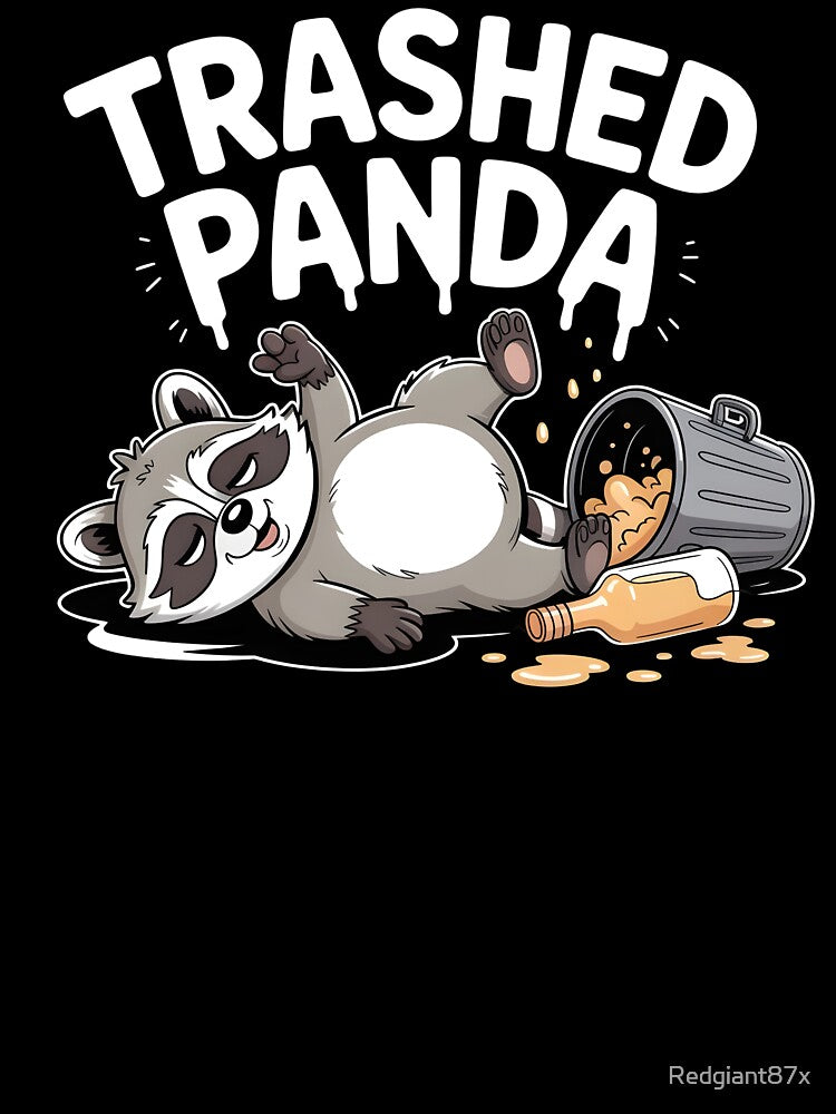 Trashed Panda Drunk Raccoon – Funny Raccoon Meme for Raccoon Lovers by Redgiant87x T-Shirts, Hoodie, Sweatshirt (Image 3)
