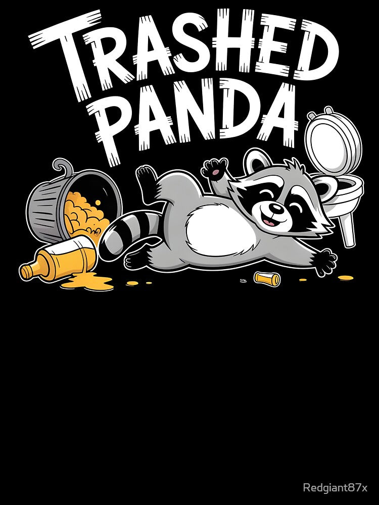 Trashed Panda Drunk Raccoon – Raccoon Meme Shirt by Redgiant87x Hoodie, Sweatshirt | BlankRebels.com (Image 3)