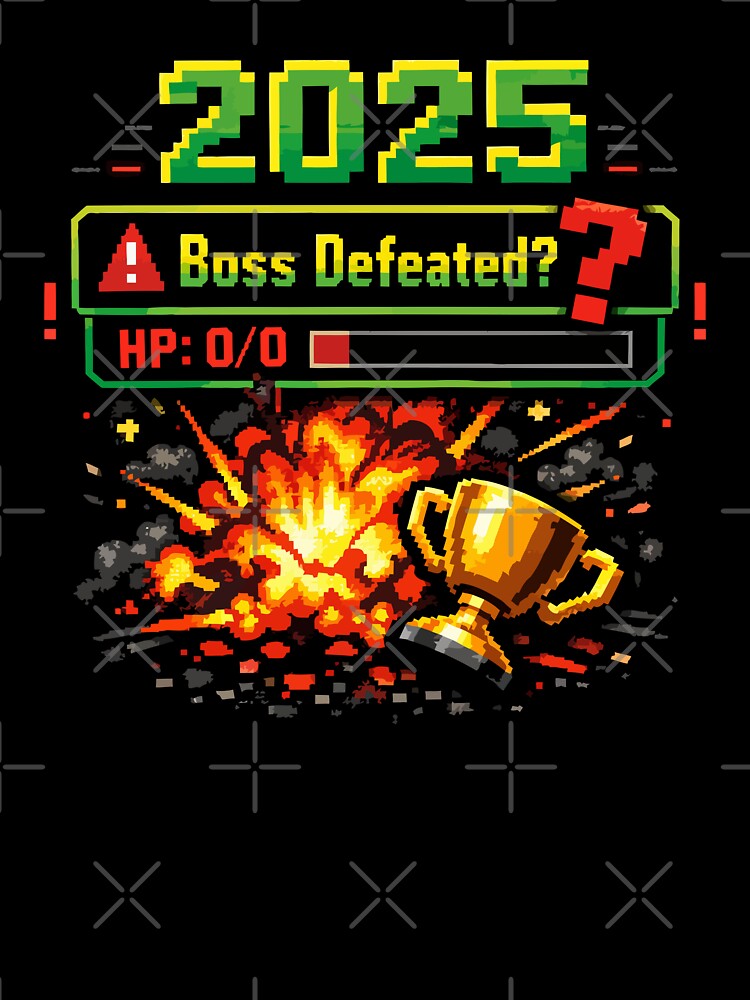2025: Boss Defeated? by xmoudx T-Shirts, Hoodie, Sweatshirt | BlankRebels.com (Image 3)