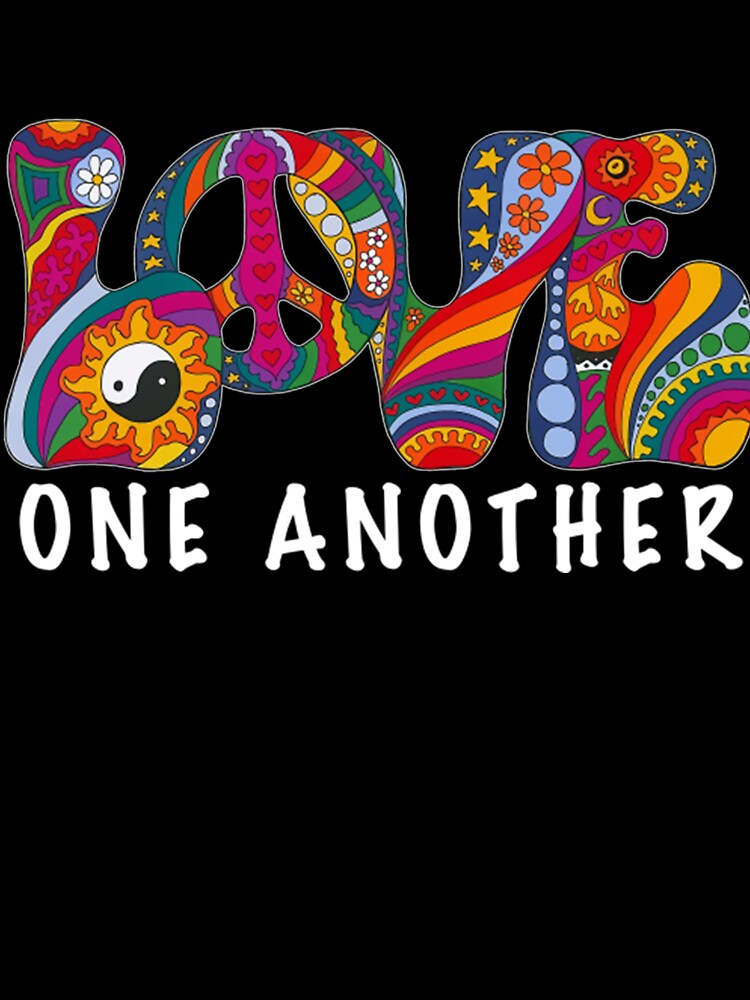 Hippie Flower Children Love One Another Hippie by GiteLois T-Shirts, Hoodie, Sweatshirt | BlankRebels.com (Image 3)