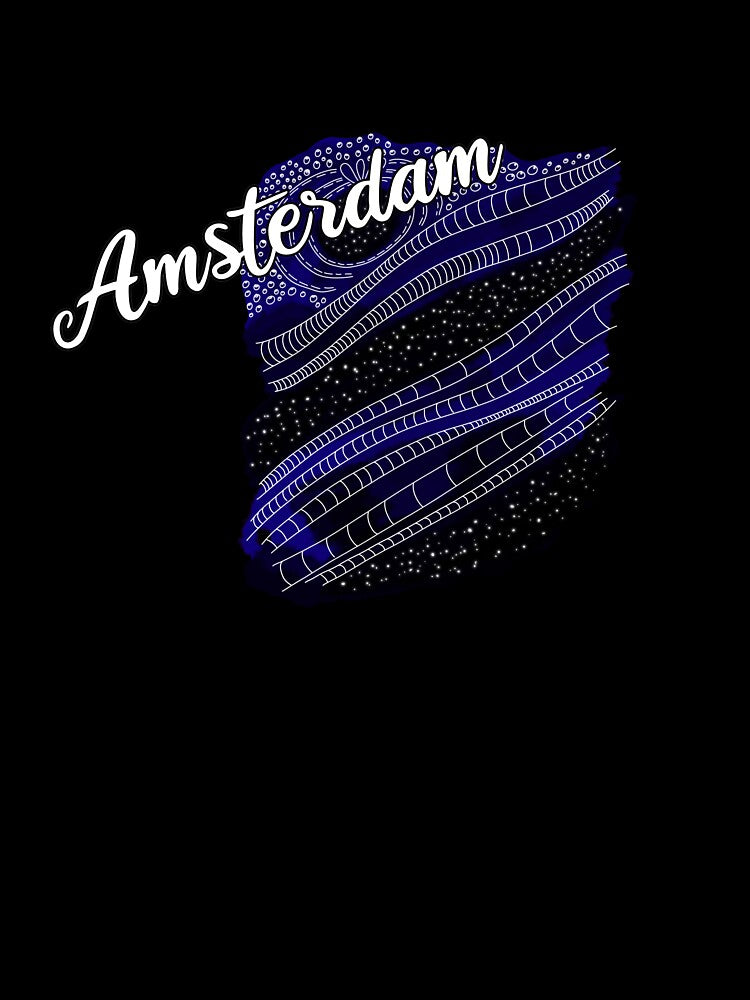 Galaxy Lettering Watercolor Amsterdam by AOCreativeProd T-Shirts, Hoodie, Sweatshirt | BlankRebels.com (Image 3)
