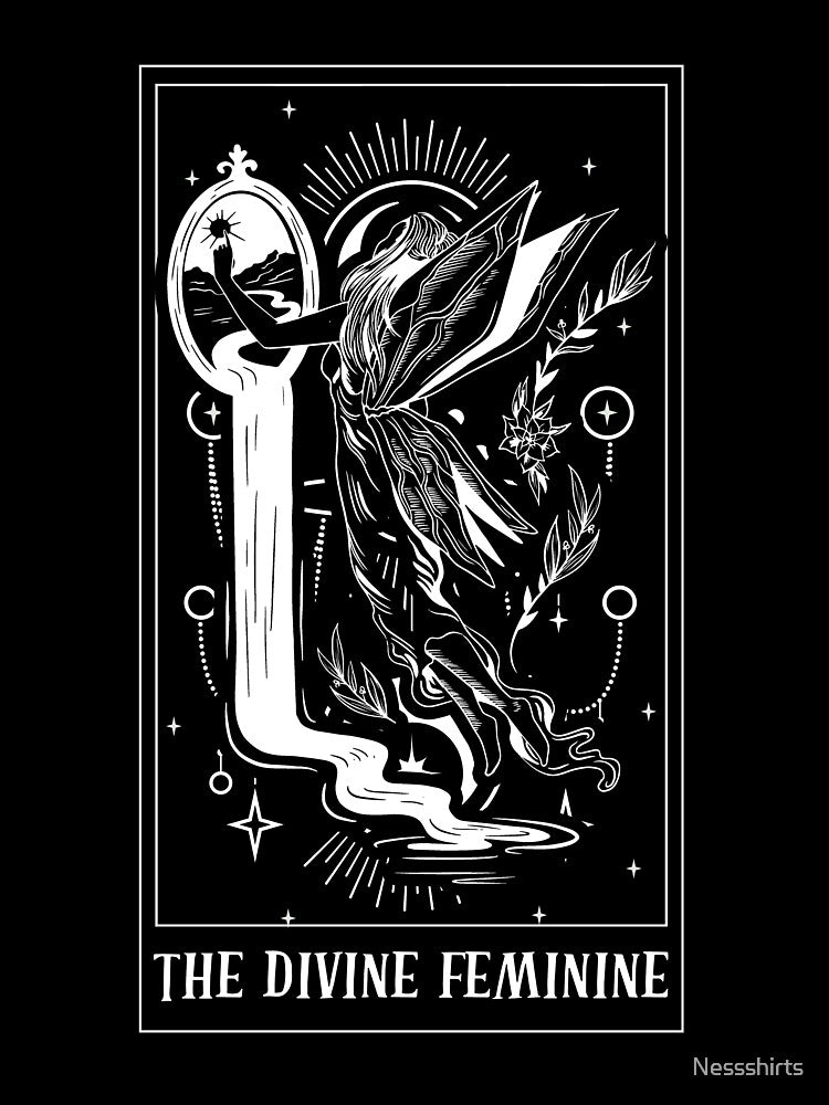 Awesome The Devine Feminine Tarot Card Tarot Cartomancy Fan by Nessshirts T-Shirts, Hoodie, Sweatshirt (Image 3)