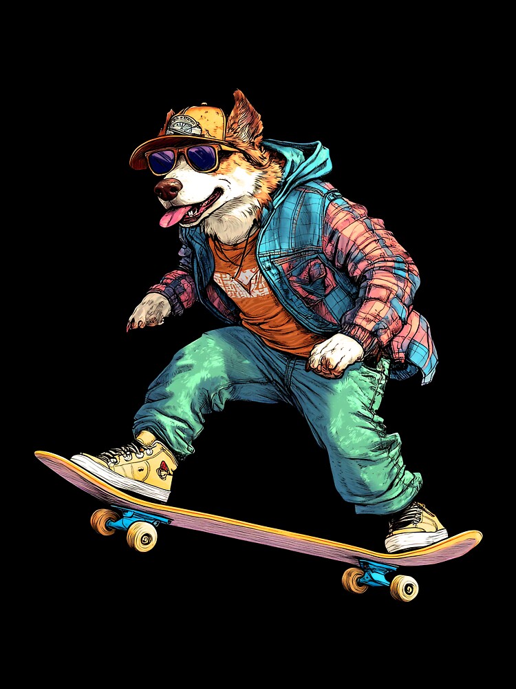 Dogs - Skateboard Shepherd by Soulskier T-Shirts, Hoodie, Sweatshirt | BlankRebels.com (Image 3)