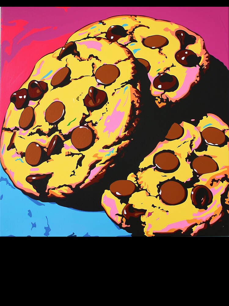 Chocolate Chip Cookies Pop Art 9 by AstroRisq