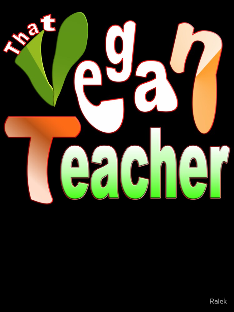THAT FUNNY AND SPORTY VEGAN TEACHER by Ralek T-Shirts, Hoodie, Sweatshirt | BlankRebels.com (Image 3)