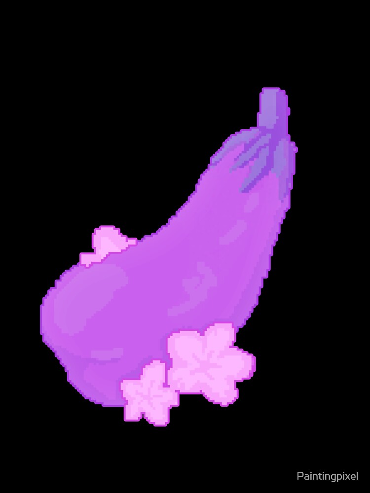 Eggplant Kawaii by Paintingpixel T-Shirts, Hoodie, Sweatshirt | BlankRebels.com (Image 3)