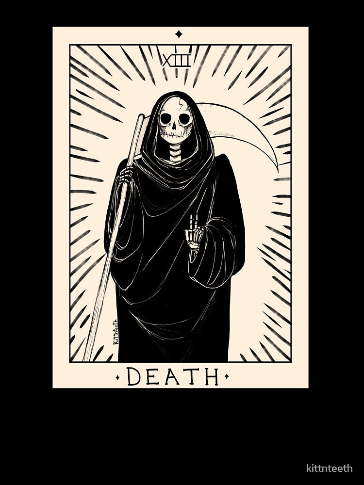 Skeleton Tarot - Death by kittnteeth T-Shirts, Hoodie, Sweatshirt | BlankRebels.com (Image 3)
