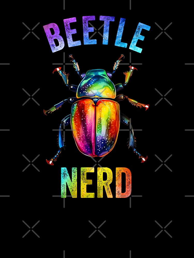 Beetle Nerd Colorful Watercolor Beetle by Zurickdesigns T-Shirts, Hoodie, Sweatshirt | BlankRebels.com (Image 3)