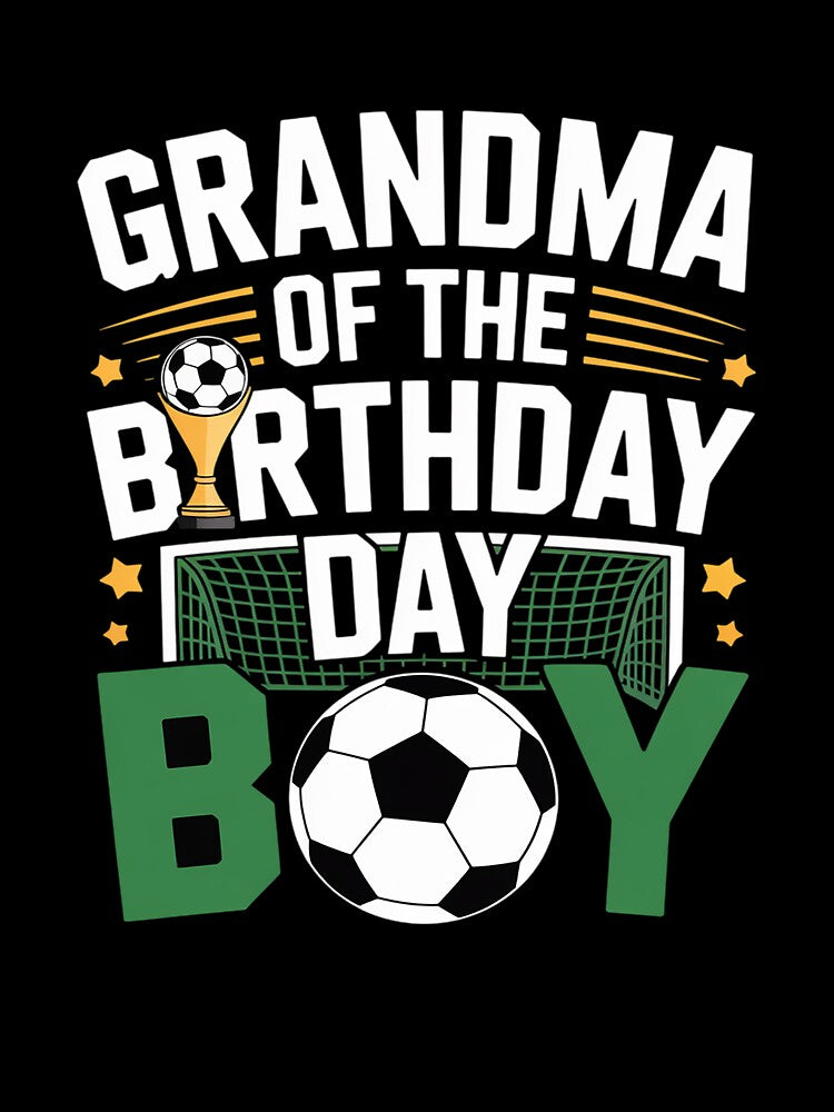 Soccer Grandma Birthday Boy Party Soccer Family Matching by fferomananul