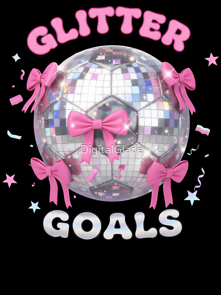 Glitter Goals - Disco Soccer Ball by DigitalGlade T-Shirts, Hoodie, Sweatshirt | BlankRebels.com (Image 3)