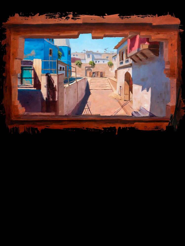 Counter Strike, Mirage - Mid | Oil Painting by shreyasfineart