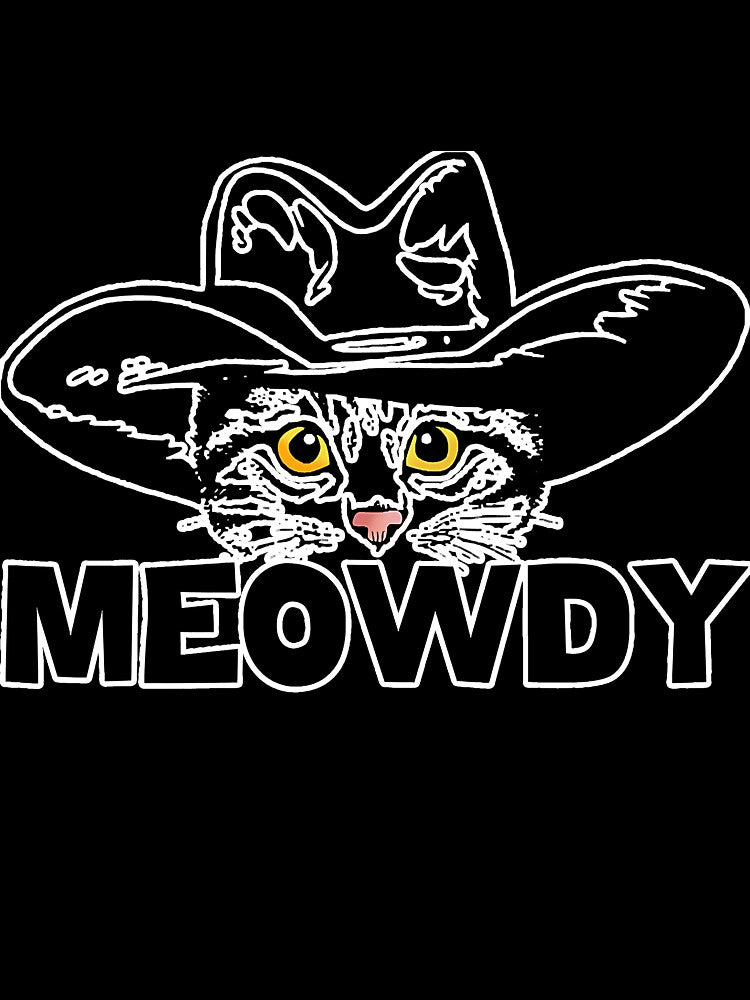 Funny Retro Cat Cowboy Meowdy Western by atalia8932 T-Shirts, Hoodie, Sweatshirt | BlankRebels.com (Image 3)