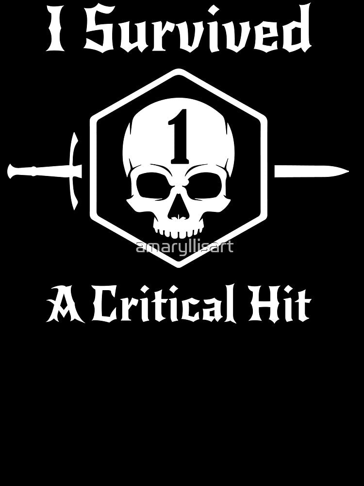 Critical Hit Design by amaryllisart T-Shirts, Hoodie, Sweatshirt | BlankRebels.com (Image 3)